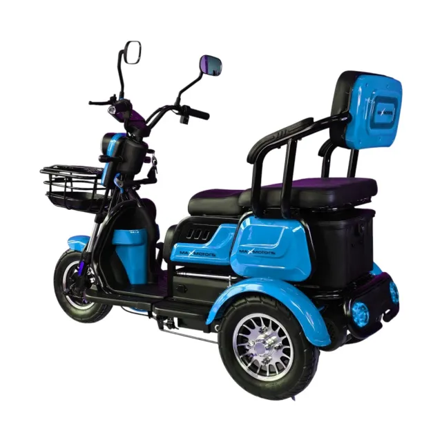 Електрическа триколка триместна Maxmotors X1 1500W, синя 5 Електрическа триколка триместна Maxmotors X1 1500W, синя 4