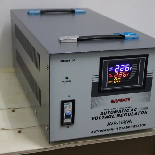 Стабилизатор на напрежение | Автоматичен Стабилизатор на ток 15 kVA BULPOWER с LED дисплей 2 Стабилизатор на напрежение | Автоматичен Стабилизатор на ток 15 kVA BULPOWER с LED дисплей 1