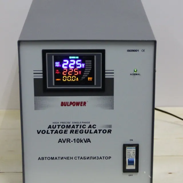 Стабилизатор на напрежение | Автоматичен Стабилизатор на ток 10 kVA BULPOWER с LED дисплей 1 Стабилизатор на напрежение | Автоматичен Стабилизатор на ток 10 kVA BULPOWER с LED дисплей