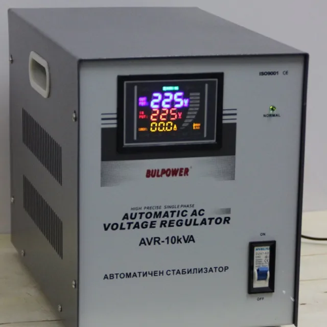 Стабилизатор на напрежение | Автоматичен Стабилизатор на ток 10 kVA BULPOWER с LED дисплей 2 Стабилизатор на напрежение | Автоматичен Стабилизатор на ток 10 kVA BULPOWER с LED дисплей 1