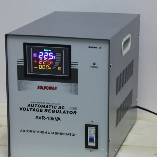 Стабилизатор на напрежение | Автоматичен Стабилизатор на ток 10 kVA BULPOWER с LED дисплей 3 Стабилизатор на напрежение | Автоматичен Стабилизатор на ток 10 kVA BULPOWER с LED дисплей 2