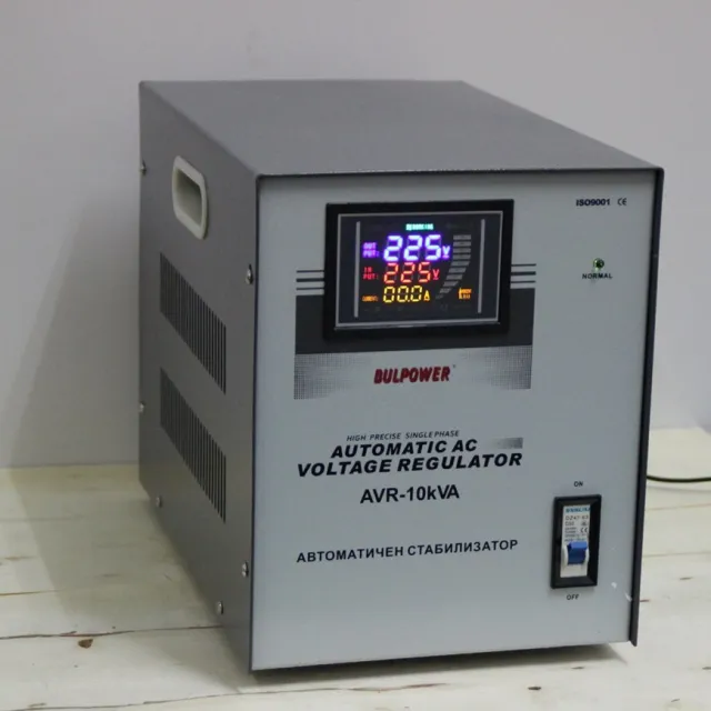 Стабилизатор на напрежение | Автоматичен Стабилизатор на ток 10 kVA BULPOWER с LED дисплей 4 Стабилизатор на напрежение | Автоматичен Стабилизатор на ток 10 kVA BULPOWER с LED дисплей 3