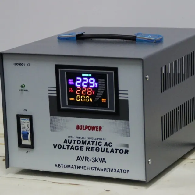 Стабилизатор на напрежение | Автоматичен Стабилизатор на ток 3 kVA BULPOWER с LED дисплей 3 Стабилизатор на напрежение | Автоматичен Стабилизатор на ток 3 kVA BULPOWER с LED дисплей 2