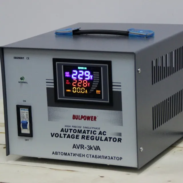 Стабилизатор на напрежение | Автоматичен Стабилизатор на ток 3 kVA BULPOWER с LED дисплей 4 Стабилизатор на напрежение | Автоматичен Стабилизатор на ток 3 kVA BULPOWER с LED дисплей 3