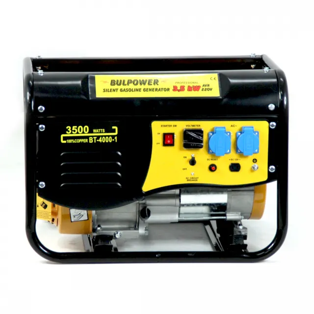 Генератор за ток 3,5 kw BP PROFESSIONAL - монофазен, газ/бензин 1 Генератор за ток 3,5kw | монофазен, газ/бензин - toolmasters
