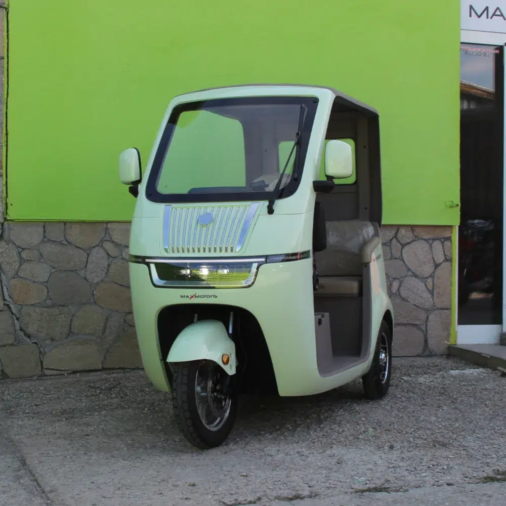 Електрическа триколка триместна Max Motors Luxury BUS Green 1 Електрическа триколка | триместна | BUS Green - Max Motors