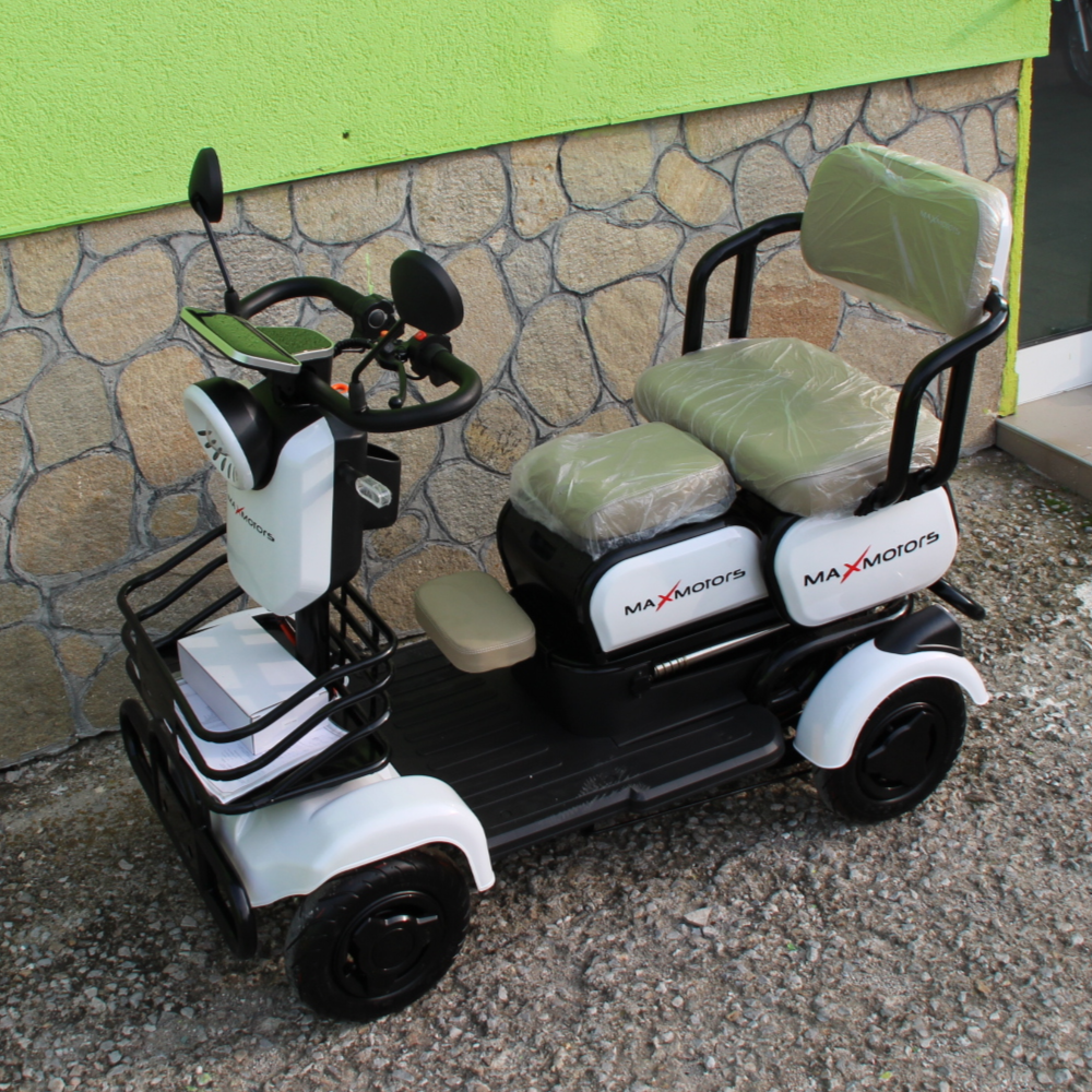 Електрическа четириколка MaxMotors A9 - WHITE, 1500W, триместна 5 Електрическа четириколка MaxMotors A9 - WHITE, 1500W, триместна - Image 5