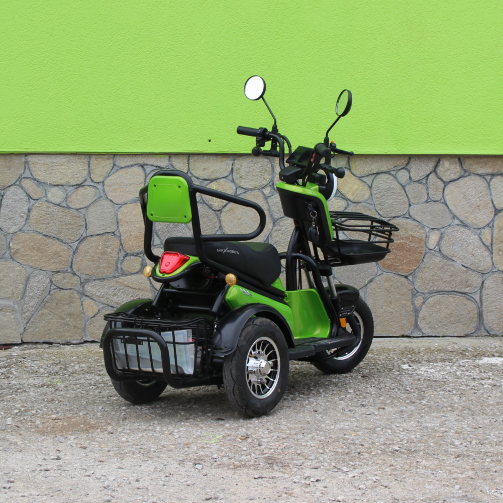 Електрическа триколка MaxMotors Pudding - Двуместна, GREEN 6 Електрическа триколка MaxMotors Pudding - Двуместна, GREEN - Image 6