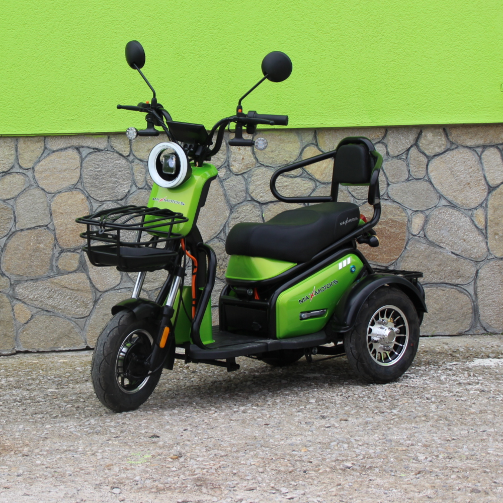 Електрическа триколка MaxMotors Pudding - Двуместна, GREEN 1 Електрическа триколка | Двуместна, GREEN - toolmasters