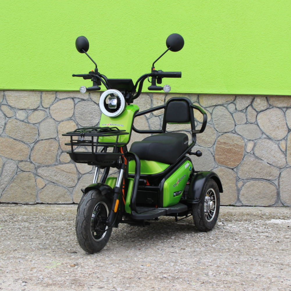Електрическа триколка MaxMotors Pudding - Двуместна, GREEN 7 Електрическа триколка MaxMotors Pudding - Двуместна, GREEN - Image 7
