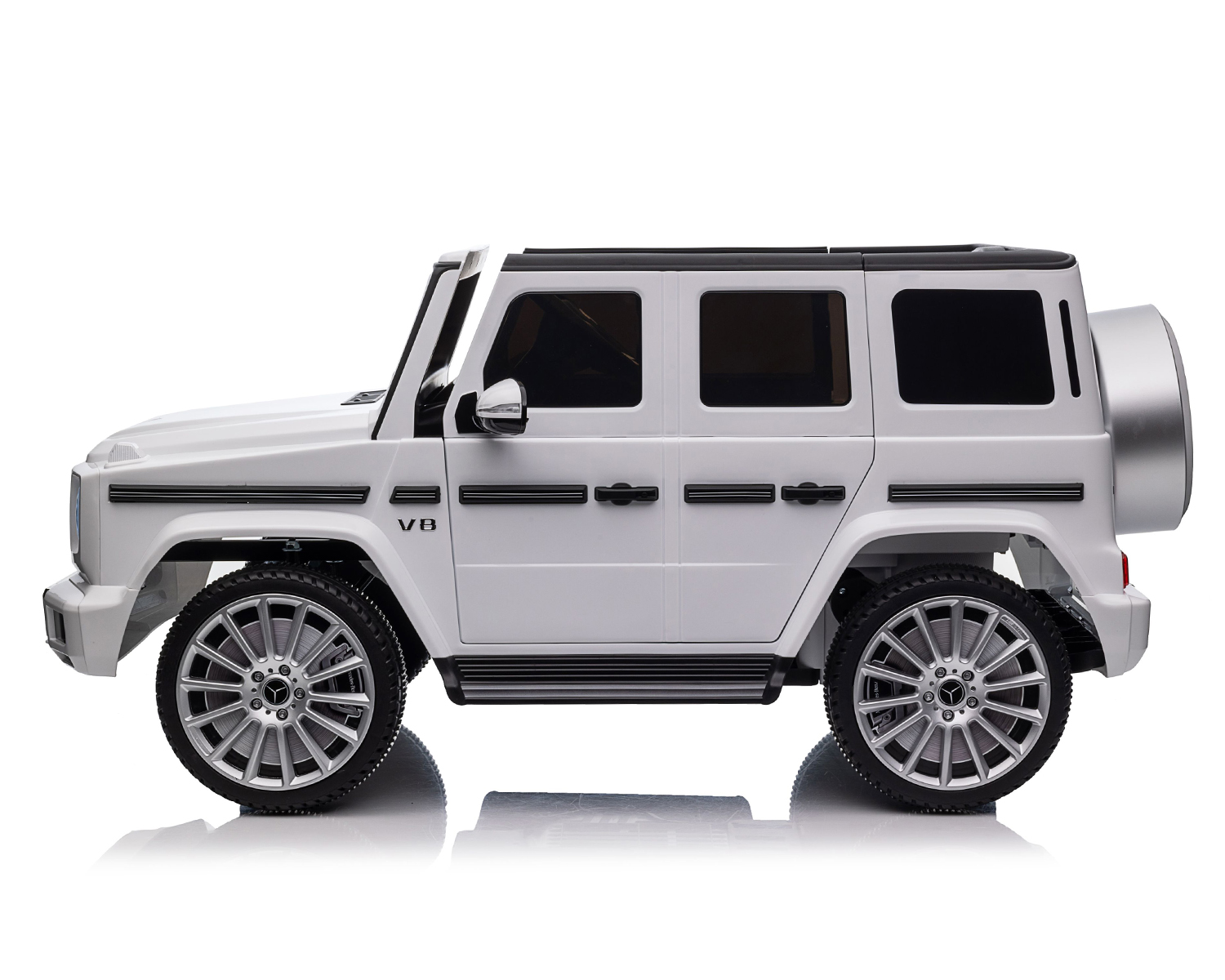Акумулаторна кола Licensed Mercedes Benz G500 White 3 Акумулаторна кола Licensed Mercedes Benz G500 White - Image 3