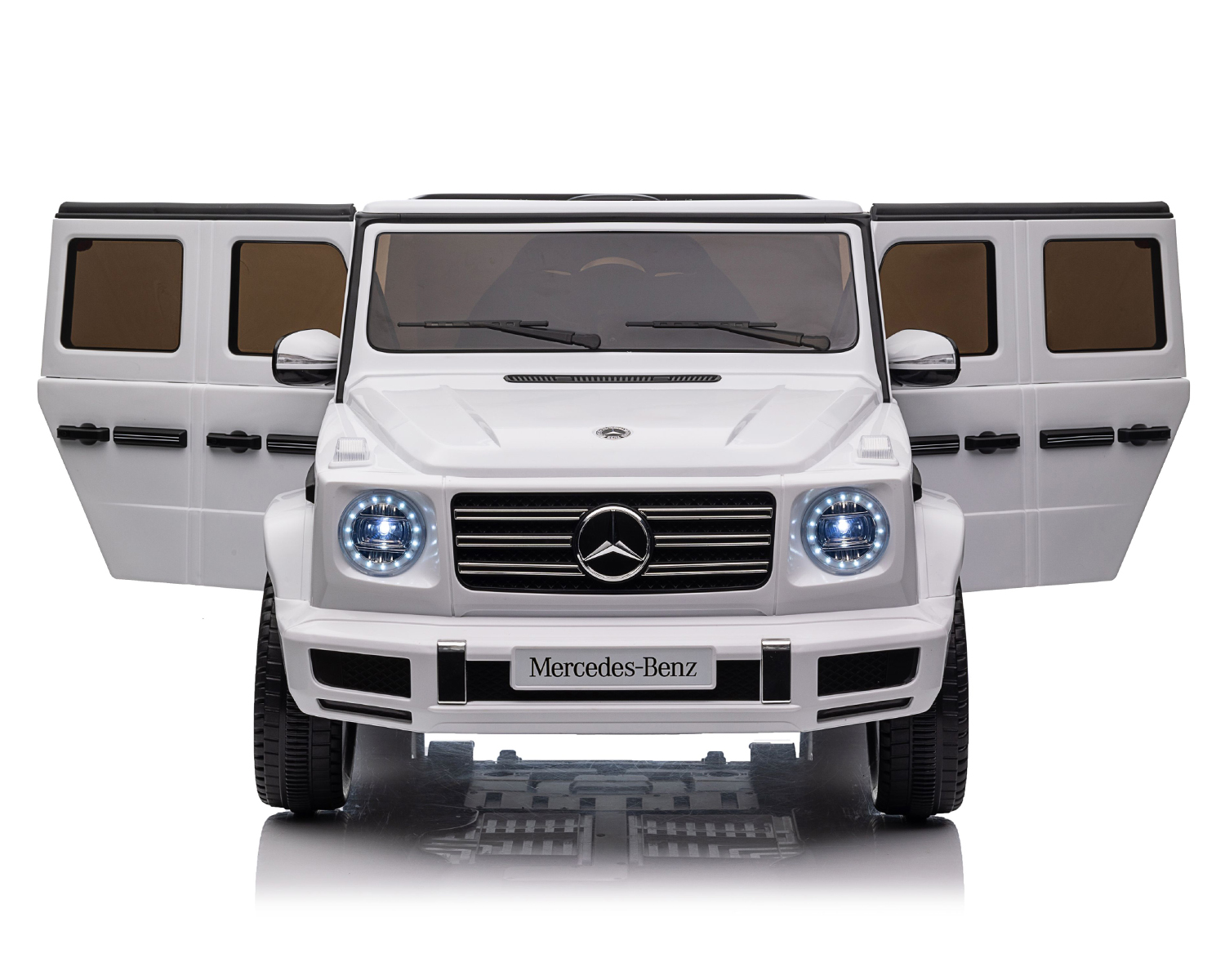 Акумулаторна кола Licensed Mercedes Benz G500 White 5 Акумулаторна кола Licensed Mercedes Benz G500 White - Image 5