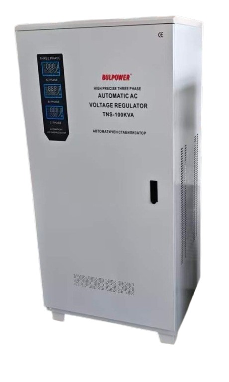 Автоматичен Стабилизатор на ток и напрежение 100 kVA BULPOWER с LED дисплей 1 Автоматичен Стабилизатор на ток и напрежение 100 kVA BULPOWER с LED дисплей